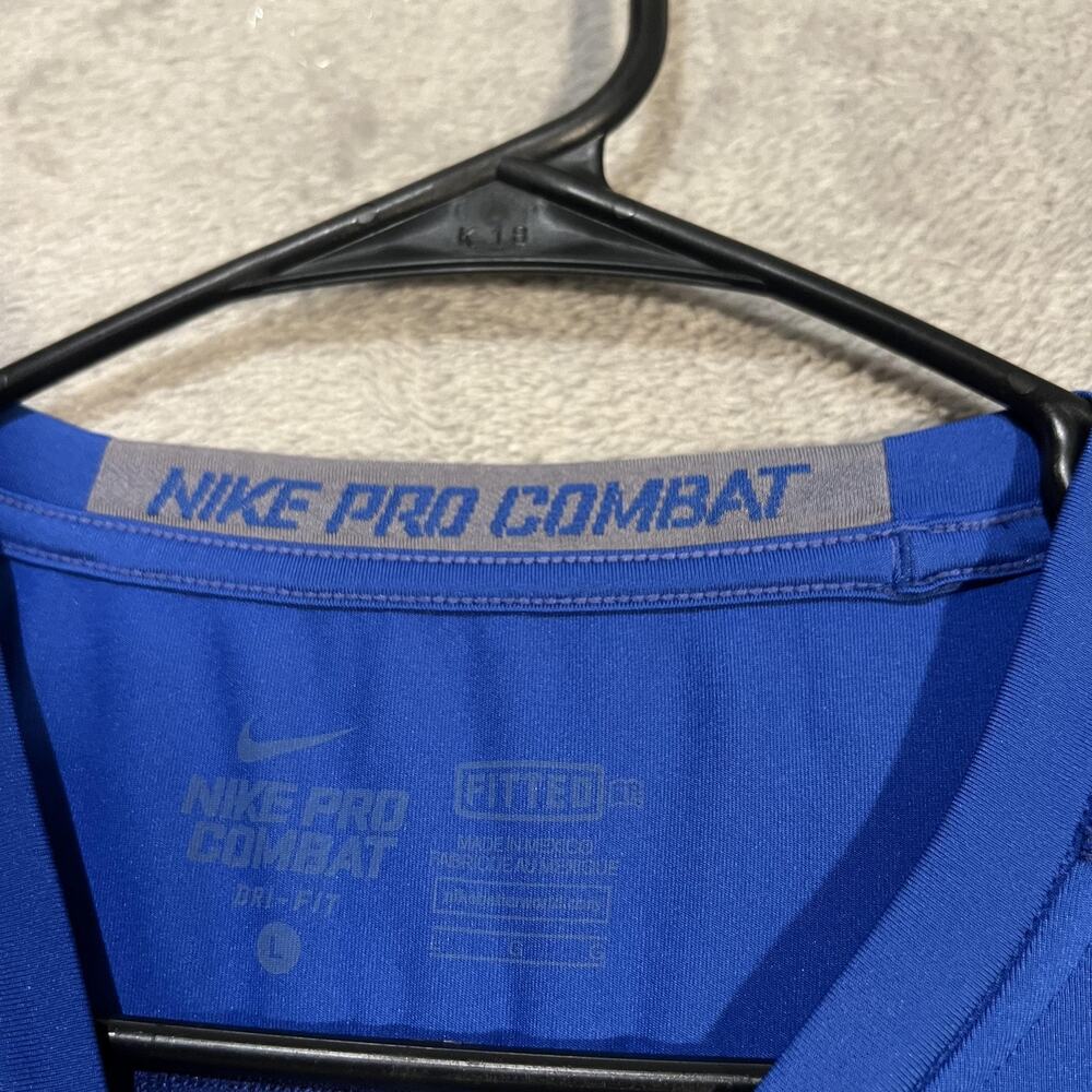 Nike Pro Combat Dri-FIT Shirt Mens Large Long Sleeve Compression Lightweight - Picture 6 of 12